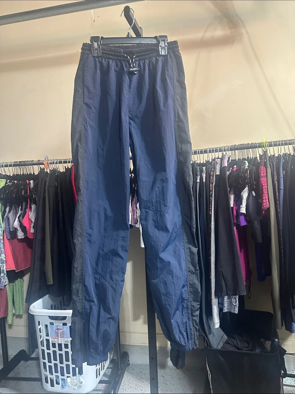 lululemon athletica Navy and Black Windbreaker Joggers